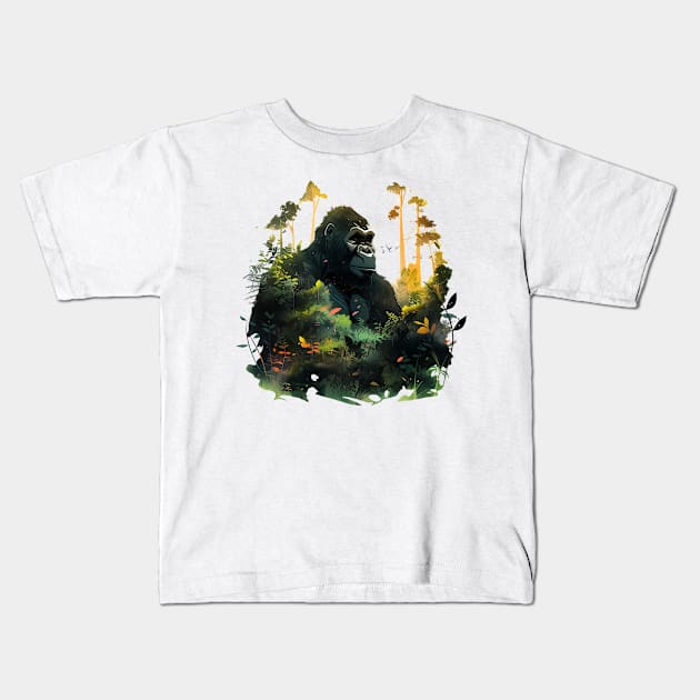 gorilla Kids T-Shirt by dorapeterx